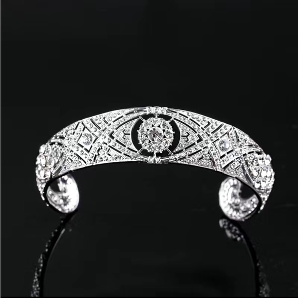 Luxury Crown Bridal Tiara Bridal Rhinestone Hair Accessory Wedding - Picture 4 of 8